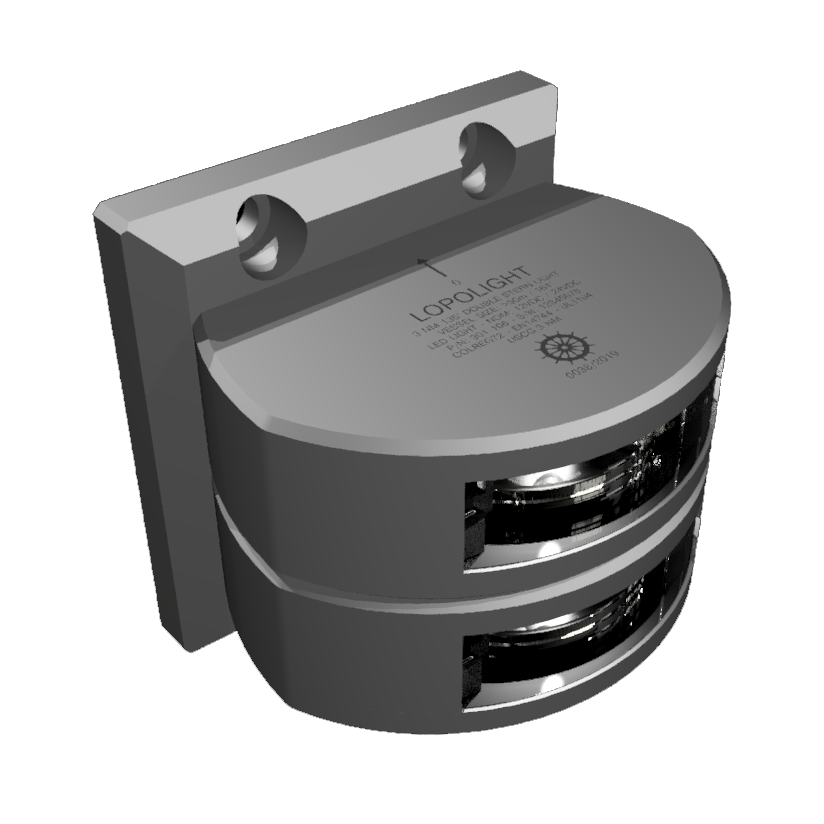 3nm dbl stern, silver anodized